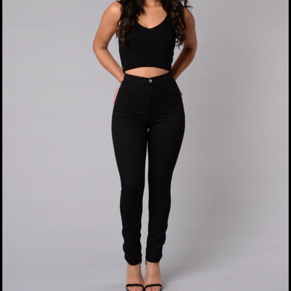 Fashion Nova Super high waist denim skinnies